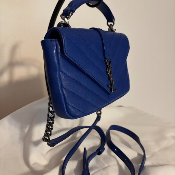 Beautiful YSL Cobalt Blue Small Bag - Excellent Condition - Picture 2 of 16